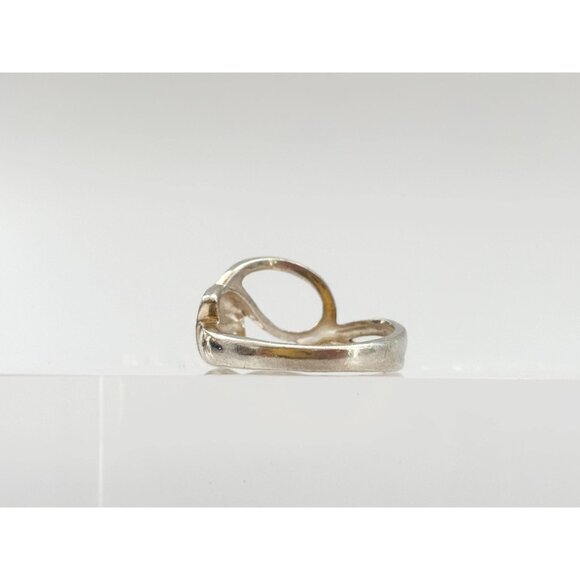 Foliage | Autumn Themed Swirly Ornate 925 Sterling Silver Vintage Ring - sz 7 - Picture 7 of 13